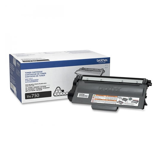 TONER NEGRO ALTO RENDIMIENTO TN750 BROTHER                  