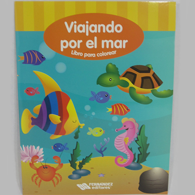 LIBRO DE COLOREAR SERIE DESCU VIAJANDO POR MAR 6565B        