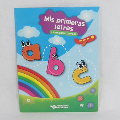 LIBRO DE COLOREAR PRIMEROS CONOC MIS PRIMERAS LETRAS 6566C  