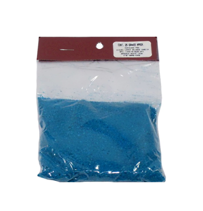 ASERRIN PINTADO APROX 25GMS AZUL AQUA                       