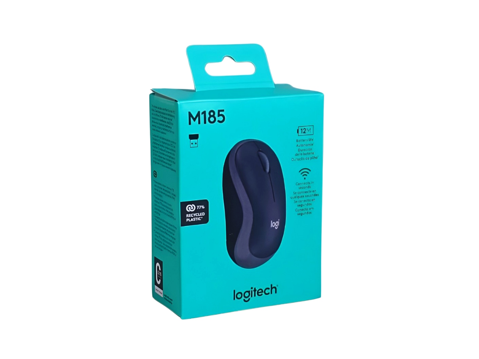 MOUSE INALAMBRICO NEGRO M185 LOGITECH PC-910002225          