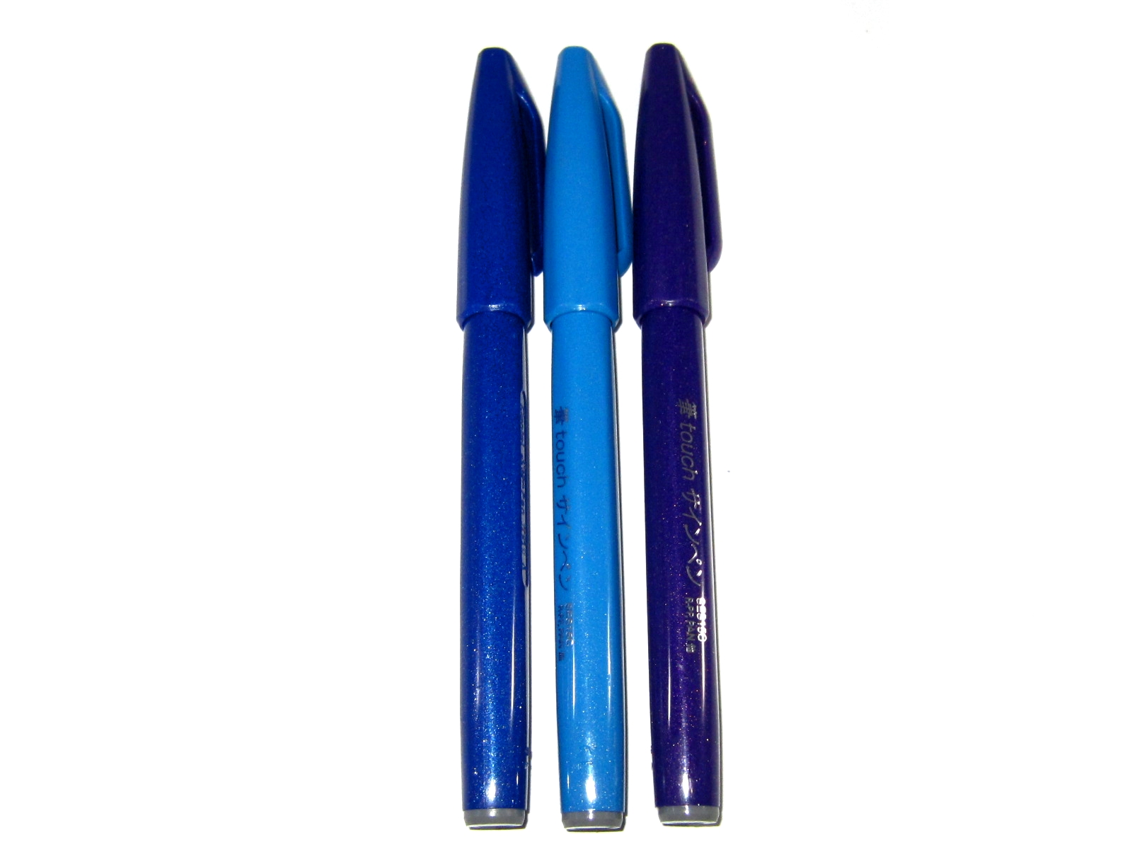 PLUMIN BRUSH SIGN C/3 AZUL/A CIELO/VIO SES15C-CSV-EST PENTEL