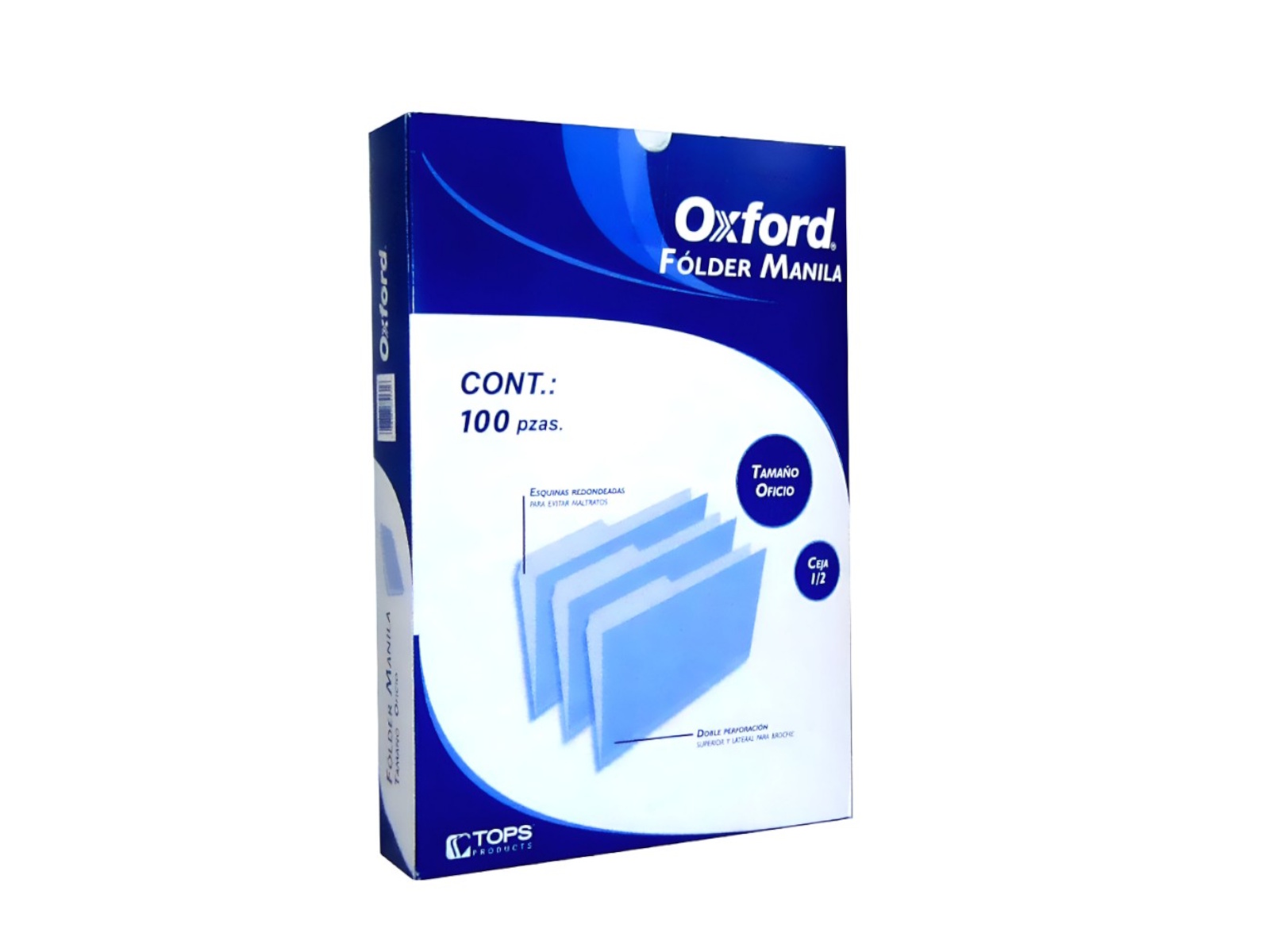 FOLDER CREMA MANILA 1/2 CEJA OFICIO C/100 OXFORD            