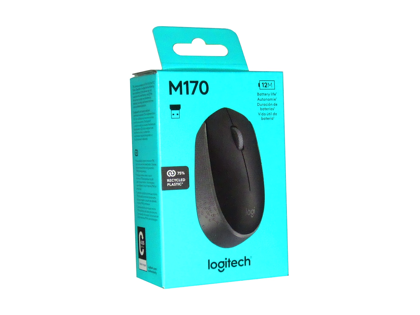 MOUSE INALAMBRICO NEGRO/GRIS M170 LOGITECH 910-004940       