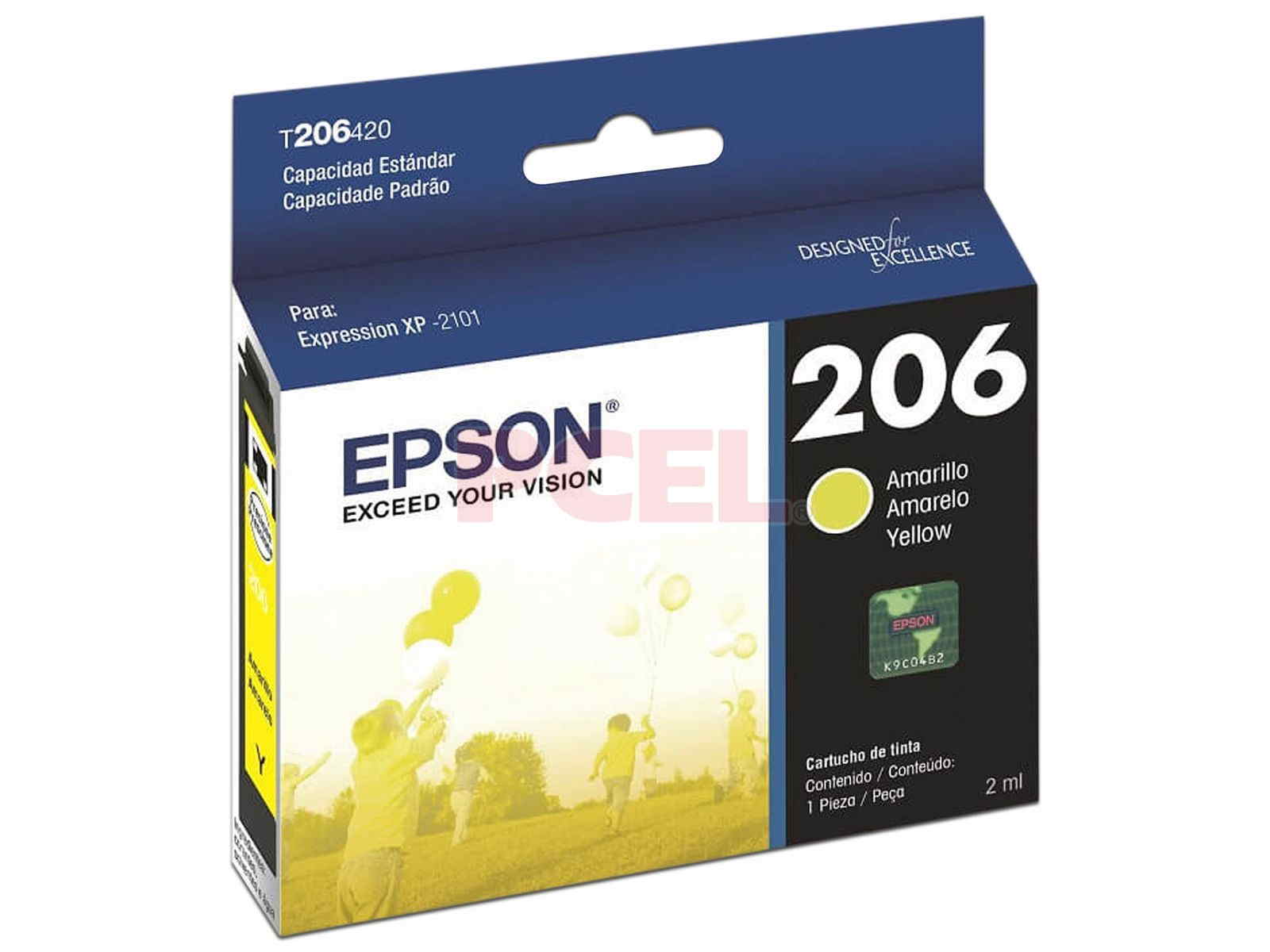 TINTA EPSON XP-2101 AMARILLO T206420-AL                     
