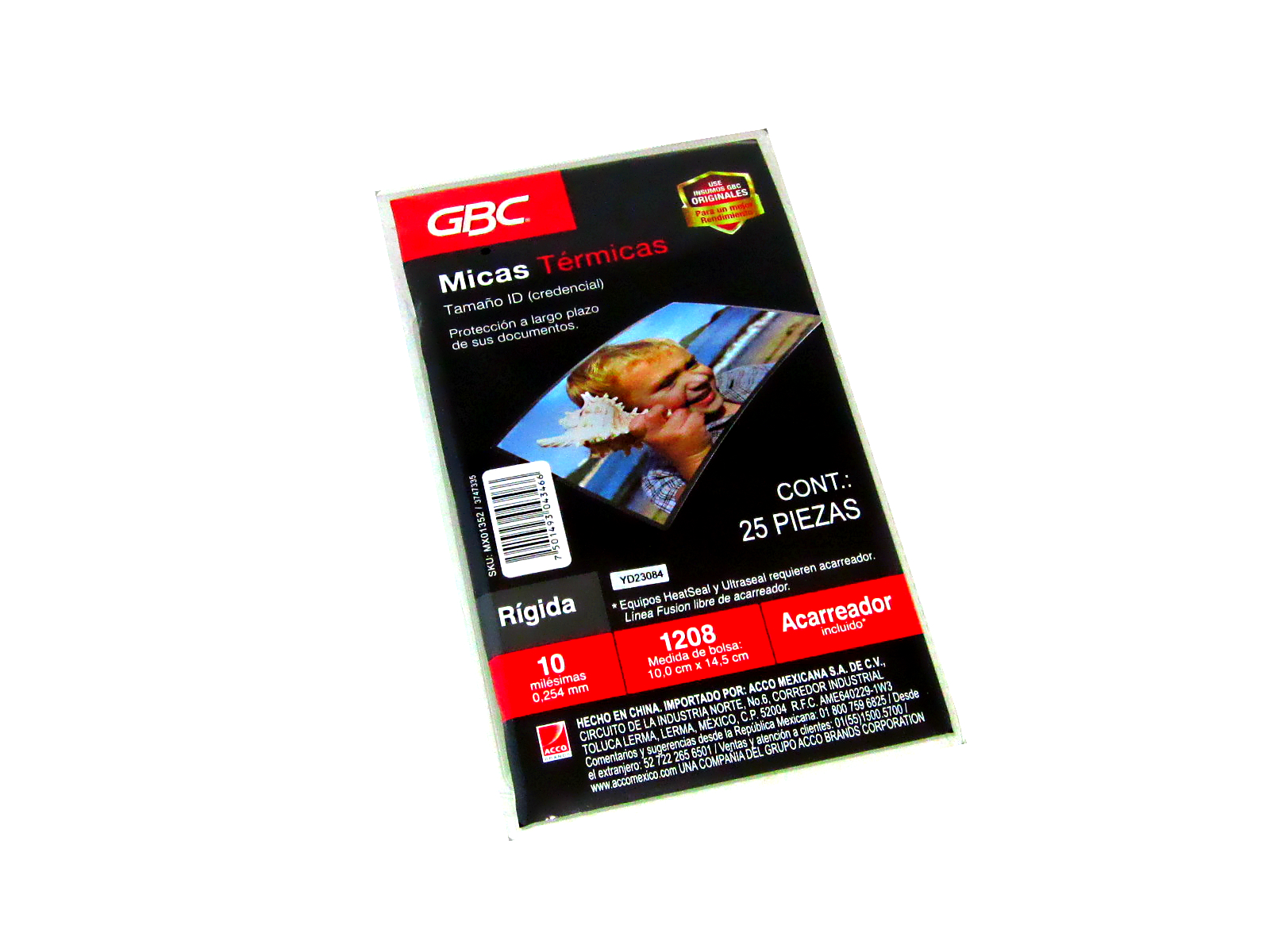 MICA GBC 1208 10 MIL.T.CIRC. 10 X14.5 PAQ C/25 1352 MXP1352 