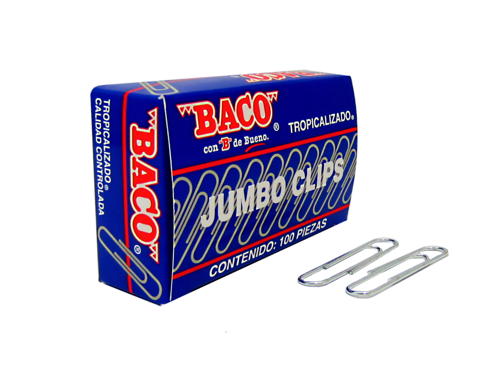 CLIP BACO ZINCADO JUMBO C/100                               
