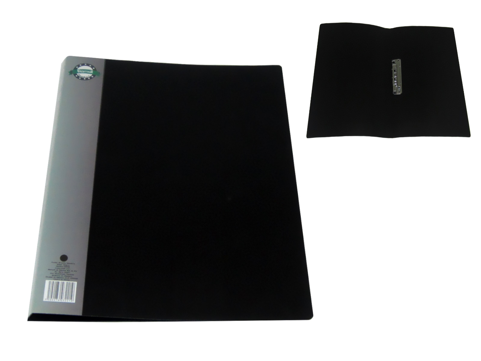 FOLDER BROCHE METALICO NEGRO C/PALANCA CARTA 3400 SAMSIL    