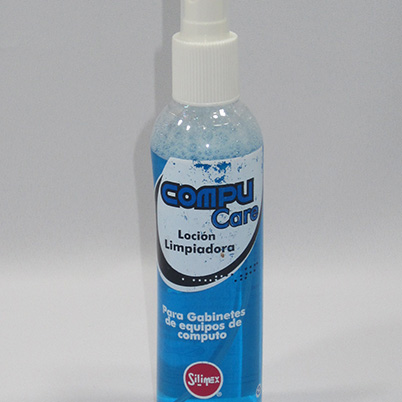 LOCION LIMPIADORA PARA GABINETES SILIMEX 250ML. COMPUCARE   